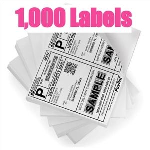 1000 INKJET/LASER SHIPPING LABELS half sheet